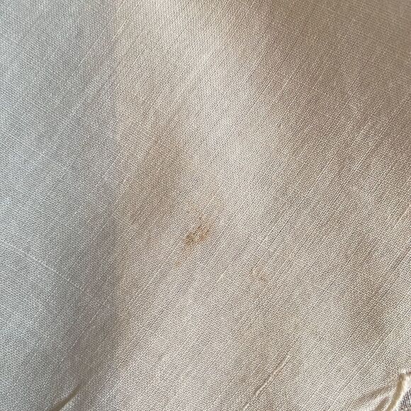 Vtg 60s white cotton lawn infant top with embroidered dog on front - Picture 5 of 8